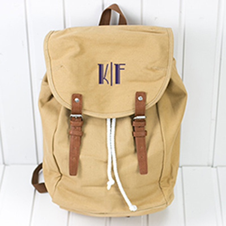 Rucksack mit meinem Monogramm personalisiert oder bestickt